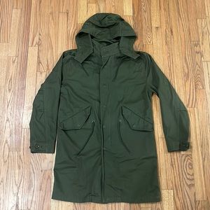 Stussy Mens Miltary Green Poncho - Small